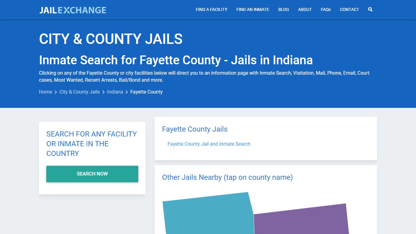 Inmate Search for Fayette County | Jails in Indiana - Jail Exchange